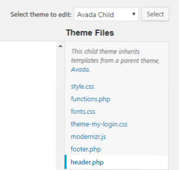 Edited Child Theme's “header.php” but it doesn't appear to change the file