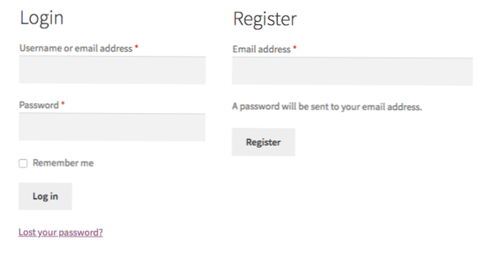 Modifica dei campi richiesti nel modulo di registrazione WooCommerce / WordPress [chiuso]