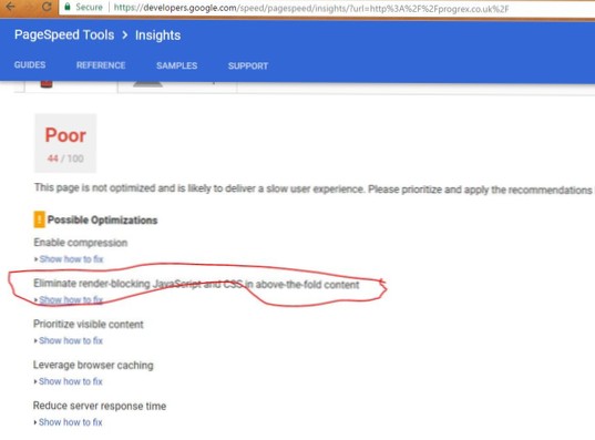 Fjern gengivelsesblokerende CSS?