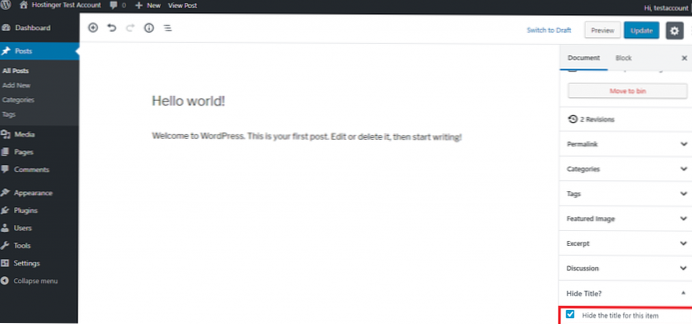 $ _GET ['title'] i Wordpress