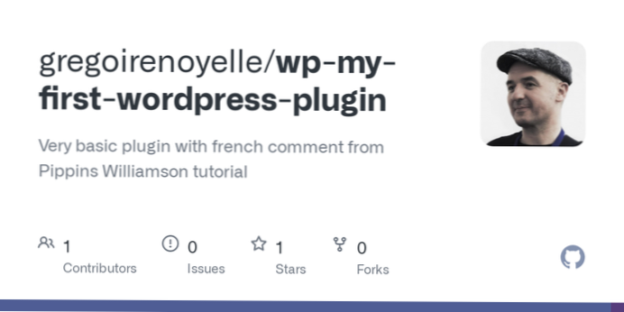 Help me with my first very basic plugin