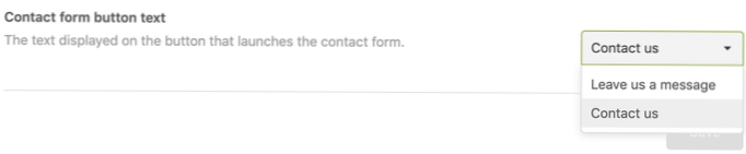 Come posso modificare il testo del pulsante di un widget personalizzato??