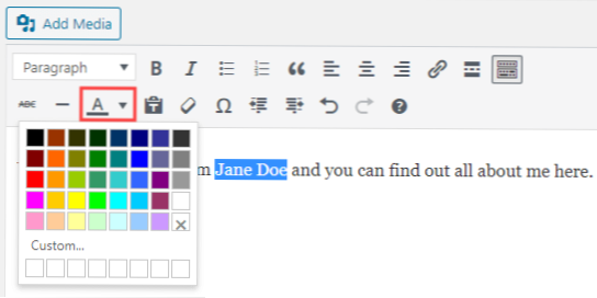 Wie ändere ich die Textfarbe der Schaltfläche in meiner Kopfzeile??