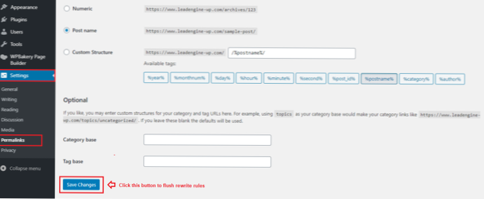 Wie lösche ich Rewrite-Regeln?
