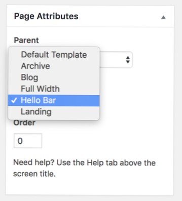 How do I force a CPT to select a shared custom template in Post Attributes?