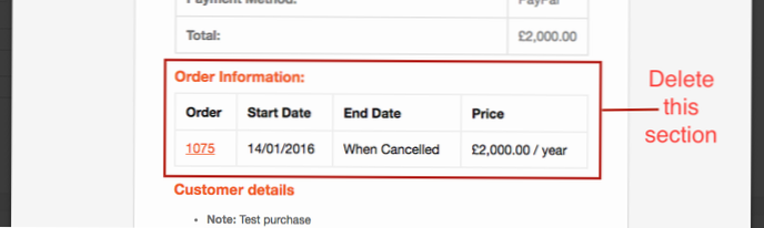 How do I hide the purchase note in the WooCommerce 'order completed' email?
