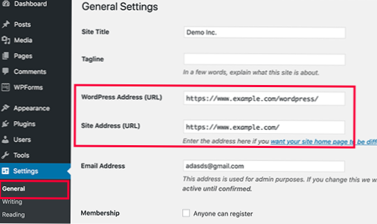 Comment supprimer le mot « Blog » d'une page d'accueil WordPress?