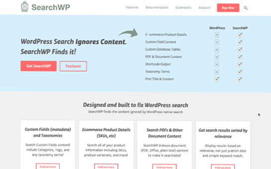 Wie durchsuche ich WordPress nach verschiedenen Feldern ohne Plugin?