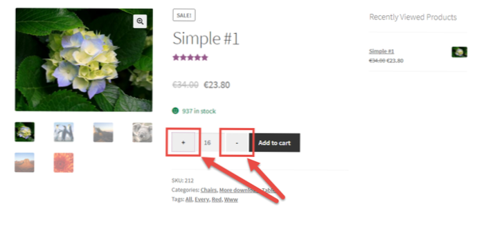 Jak přidat tlačítko plus minus do pole Vstupní množství Woocommerce? [Zavřeno]