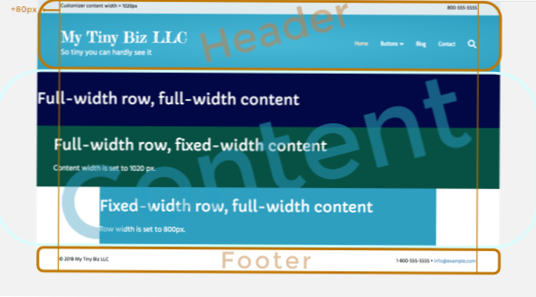 How to change header from full-width to box width