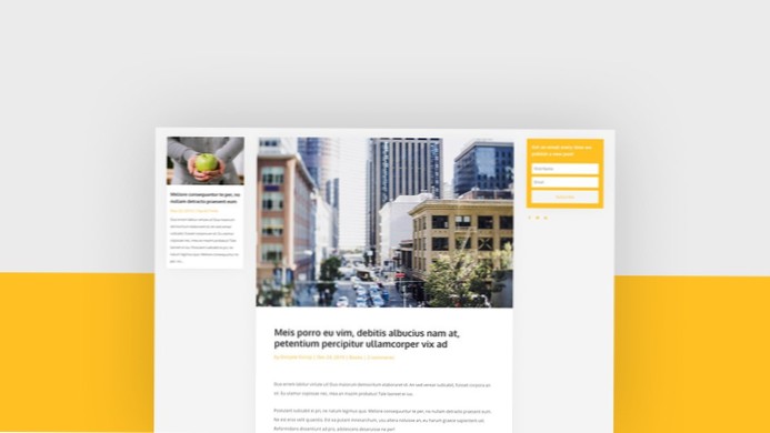 Comment créer un modèle de publication avec deux barres latérales