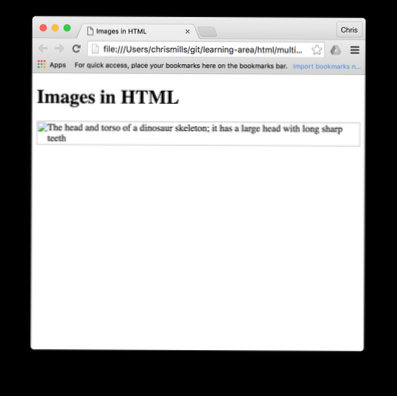 How to display image ALT under image?