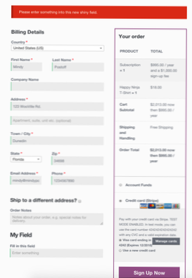 How to edit woocommerce checkout fields