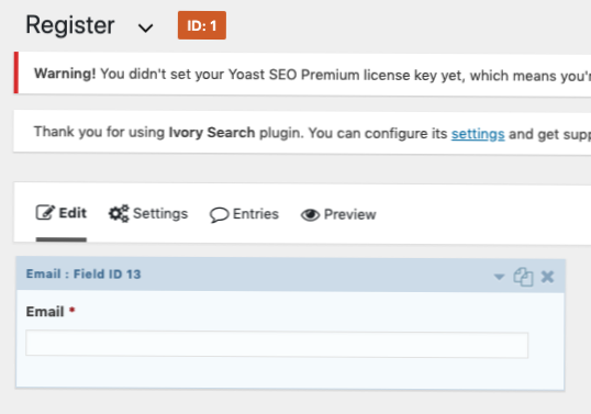 Cum să obțineți ID-ul de postare curent în formularele gravitaționale gform_field_validation