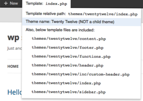 How to get current template file used by WordPress?