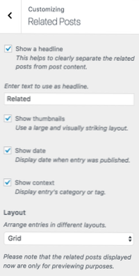 How to get different Related Posts