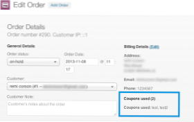 Hur får jag beställningar med begagnad kupong i WooCommerce