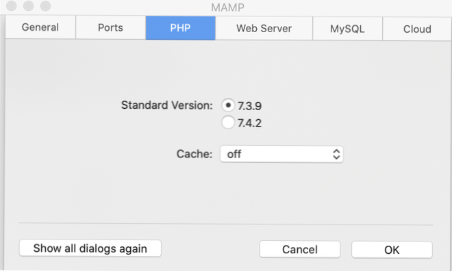 Como fazer login no administrador do WordPress no MAMP