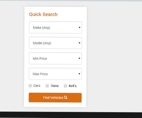 How to make a search form?