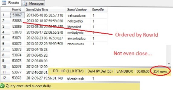 How to Order by random on a SQL query