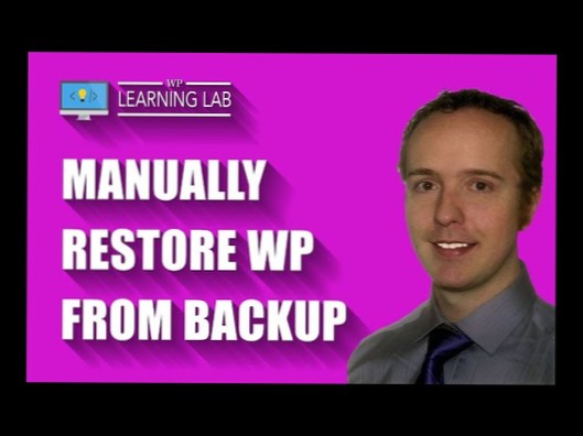 how to restore wordpress backup(.rar) manually?