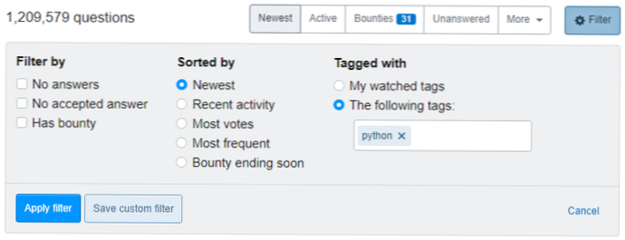 hvordan bruke påfør filter for klasse?