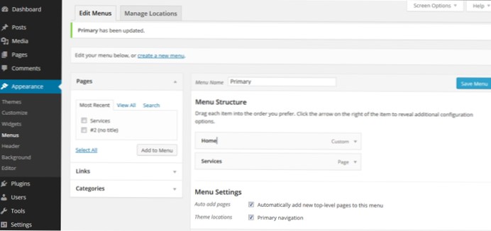 Jak používat Bootstrap Navbar v WordPress Nav Menu