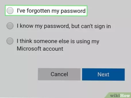 Non riesco a recuperare la mia password