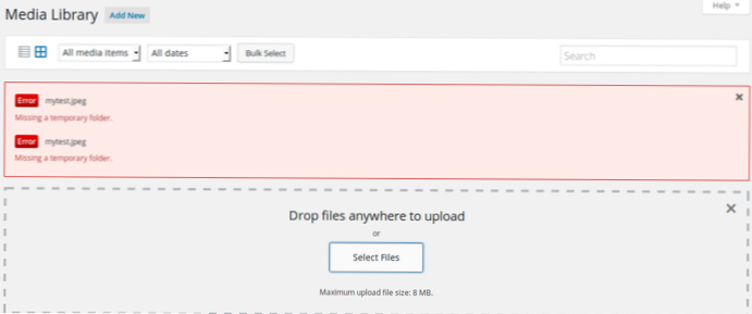 Imagini lipsă din folderul media