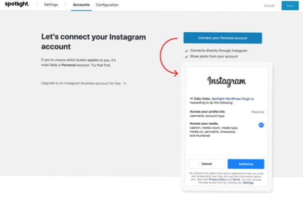 Importer une publication Instagram en tant que publication Wordpress