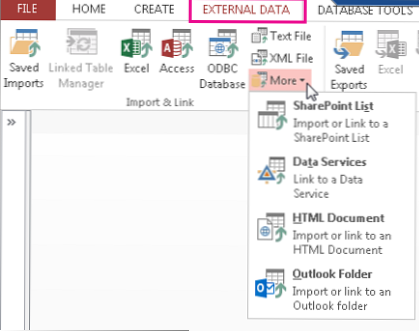 Import MS-Access data file to make the searchable page