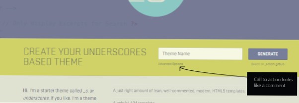Importation de sass dans le thème des traits de soulignement
