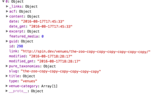 È possibile impostare query personalizzate per una risposta API REST di WordPress??