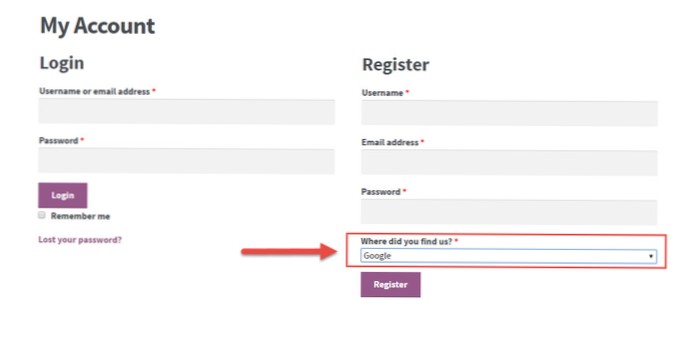 Ist es möglich, das Passwortfeld auf der Registrierungsseite in Woocommerce zu entfernen??