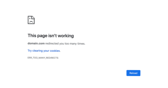 Flytter wordpress-nettsted fra HTTP til HTTPS ERR_TOO_MANY_REDIRECTS