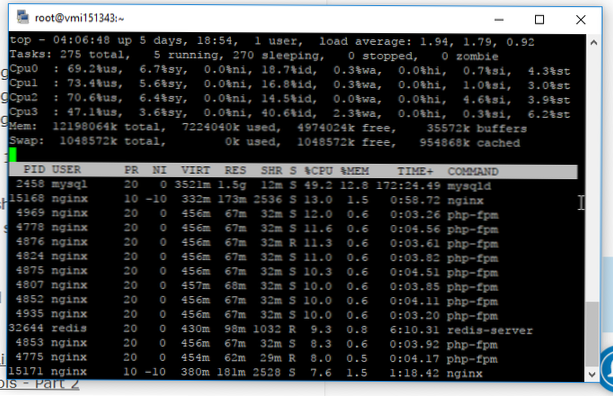 Mysql Wordpress îmi ucide serverul (utilizarea imensă a procesorului și devine lentă) [închis]