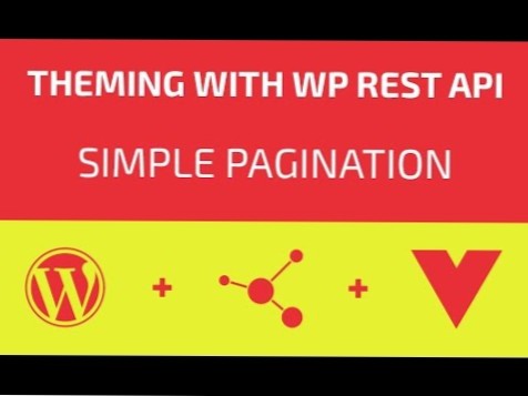 impaginazione in WP rest api