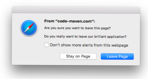 Prevent function from triggering on current page