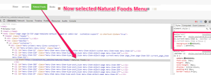 Problem in applying active class to wordpress menu