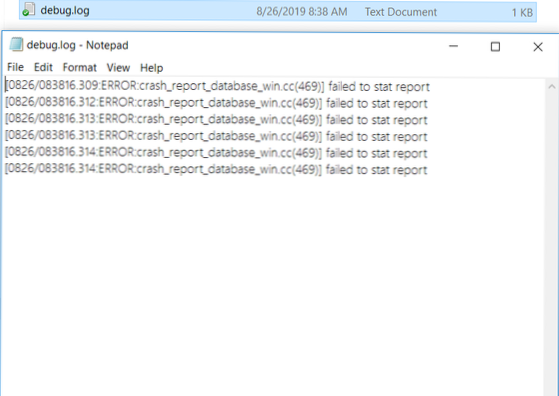 Problem mit Debuggröße.Logdatei