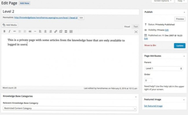 Public WP website with one area just for members