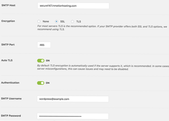 Trygt å lagre SMTP-passord i wp-config.php?