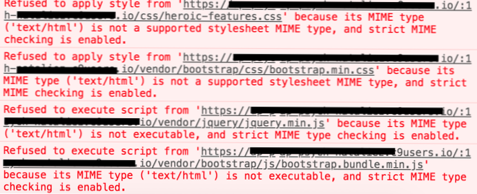 Skriptet laddas inte på grund av ett javascript MIME-typfel