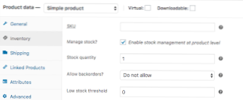 Set a specific default stock quantity on all WooCommerce new products