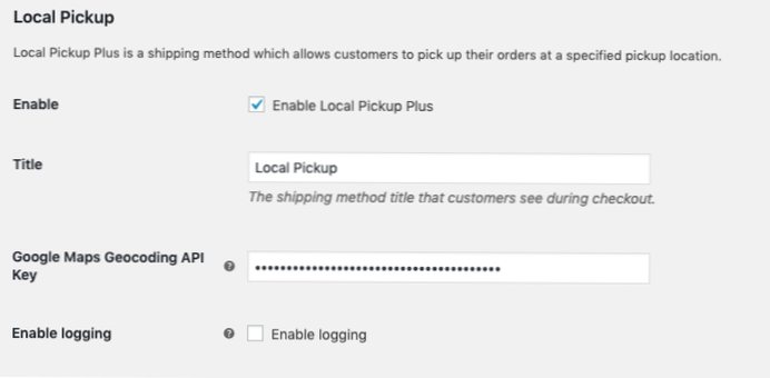 Show “Local Pickup” shipping method only for specific Woocommerce product categories [closed]