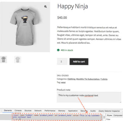 Visar WordPress-standardtextområdet på en Woocommerce Single Product Page?