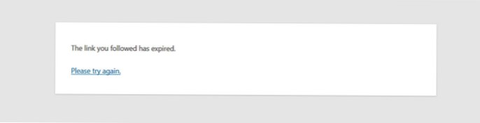 “The link you followed has expired” when previewing a post