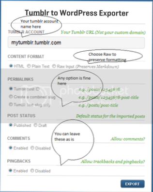 Tumblr imported blog showing wrong date