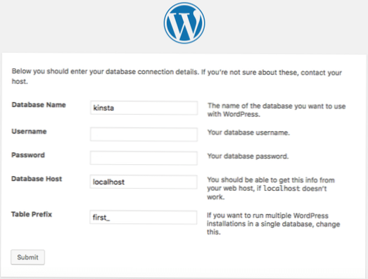 Zwei WordPress-Sites teilen sich dieselbe Datenbank