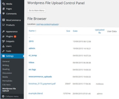 Nahrajte a nakonfigurujte WordPress